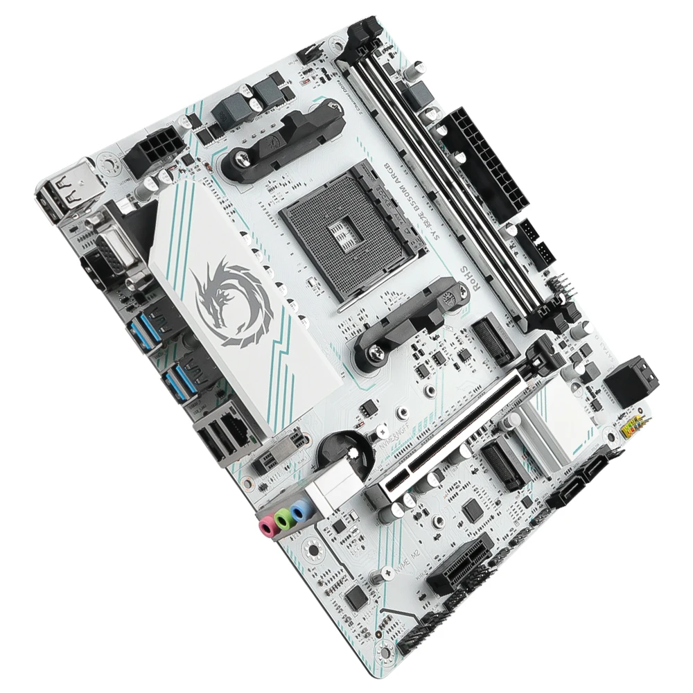 SOYO World Premiere AMD B550M Gaming Motherboard USB3.2 PCIE3.0 M.2 NVME Dual Channel DDR4 AM4 Socket supports Ryzen 5700X CPU