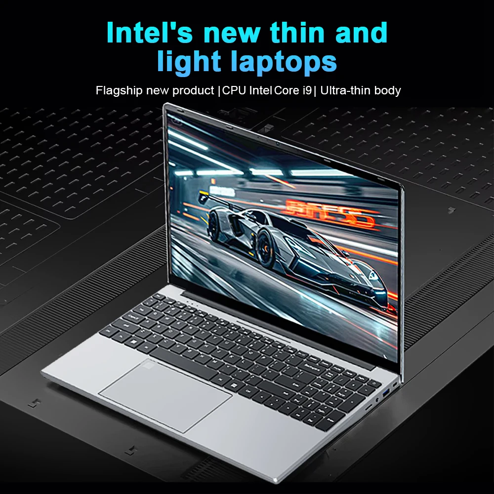 15.6''Intel Core i9 10980HK/i3 6100U Gaming laptop Windows 11 16GB RAM 1TB 2TB SSD Fingerprint Unlock Computer Backlight Office