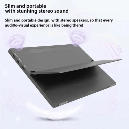 Portable 10.5 inch Monitor USB-C HDMI 100%sRGB VESA 1080 IPS LCD Screen Small Display with Speaker for PC Computer Windows