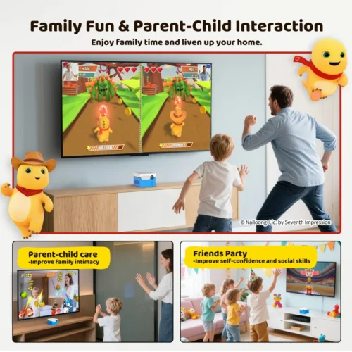 KINHANK MotionX Video Game Console for Kids & Families Ongoing Updates Kids Toy Active Play System Indoor Physical Activity