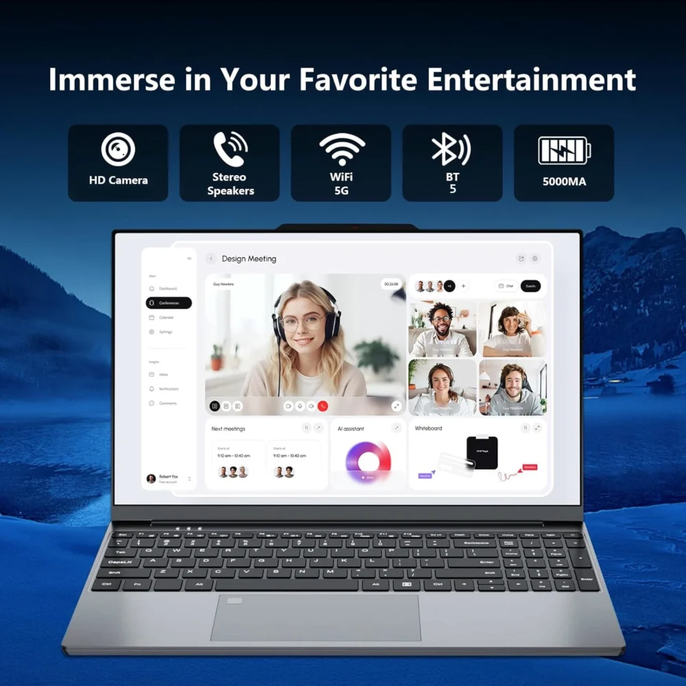 2026 New Intel Core i9 9900 Portable Laptop Computer 16GB DDR4 1TB 2TB SSD Windows 11 Pro Office Gaming PC Notebook Laptops