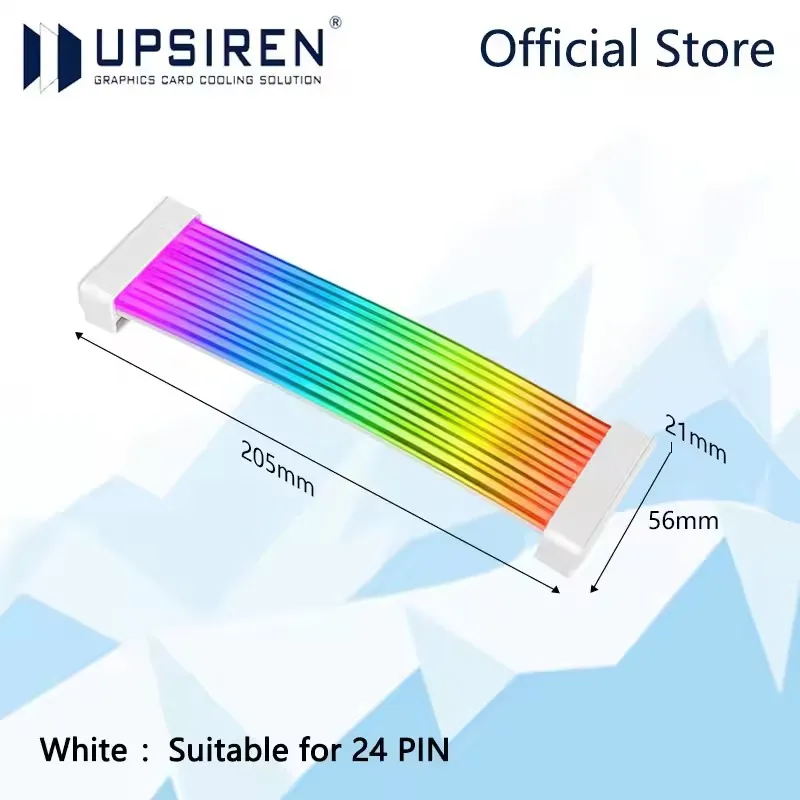 UPSIREN Bendable ARGB Light Board,Suitable For Graphics Card 24pin/8pin/2x8pin/12VHPWR/Motherboard Decorative light strip