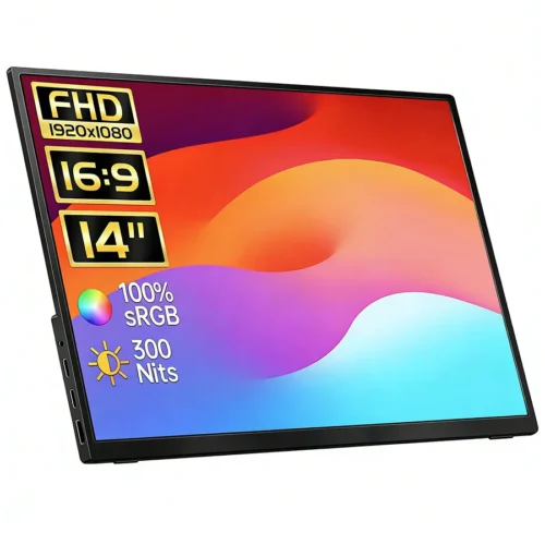 Touchable portable 14 inch monitor 60Hz 1200P split screen monitor suitable for Xbox phones laptops Switch PS4/5