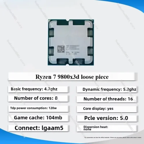 AMD R7 9700x R5 9600x R9 9900x 7800x3d 8600g8700 9800x3d Cpu