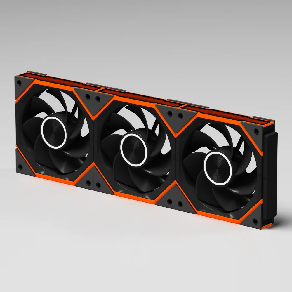 Nollie FAN GC120 ARGB Cooling Fan Modular Stackable Splicing PWM Silent 120mm RGB Fans