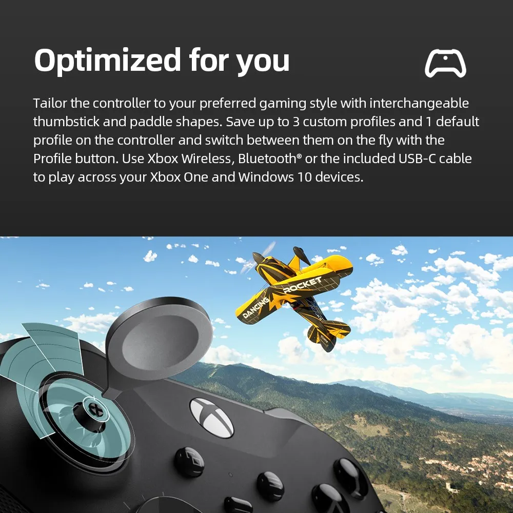 Microsoft Xbox Black Elite Wireless Controller Series 2  for Xbox Series S Xbox Series X XSS XSX 100%  Orginal 