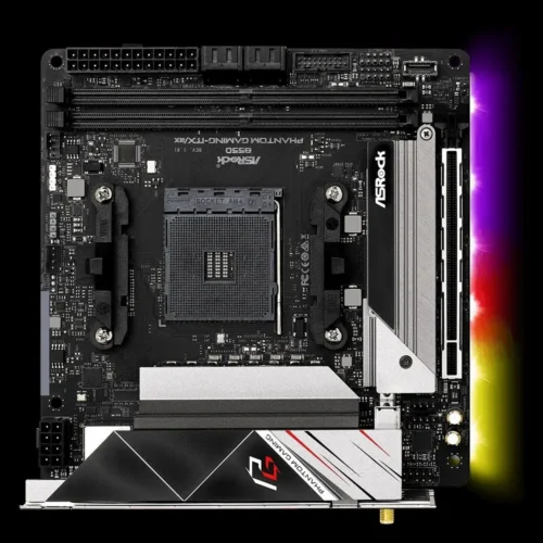 B550 Motherboard AM4 ASROCK B550 PHANTOM GAMING-ITX/AX Support CPU Ryzen 5 5600X 5600 7 5800X 9 5900X DDR4 M.2 Mini-ITXplaca mãe