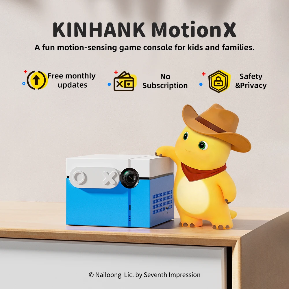 KINHANK MotionX Video Game Console for Kids & Families Ongoing Updates Kids Toy Active Play System Indoor Physical Activity