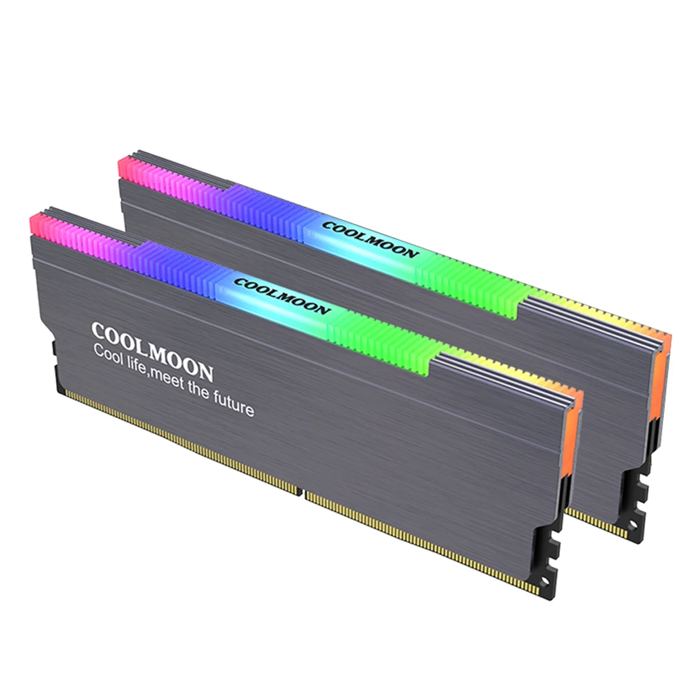CR-D134S ARGB RAM Heatsink Heat Spreader Cooler Memory Cooling Vest for Desktop Computer PC Memory