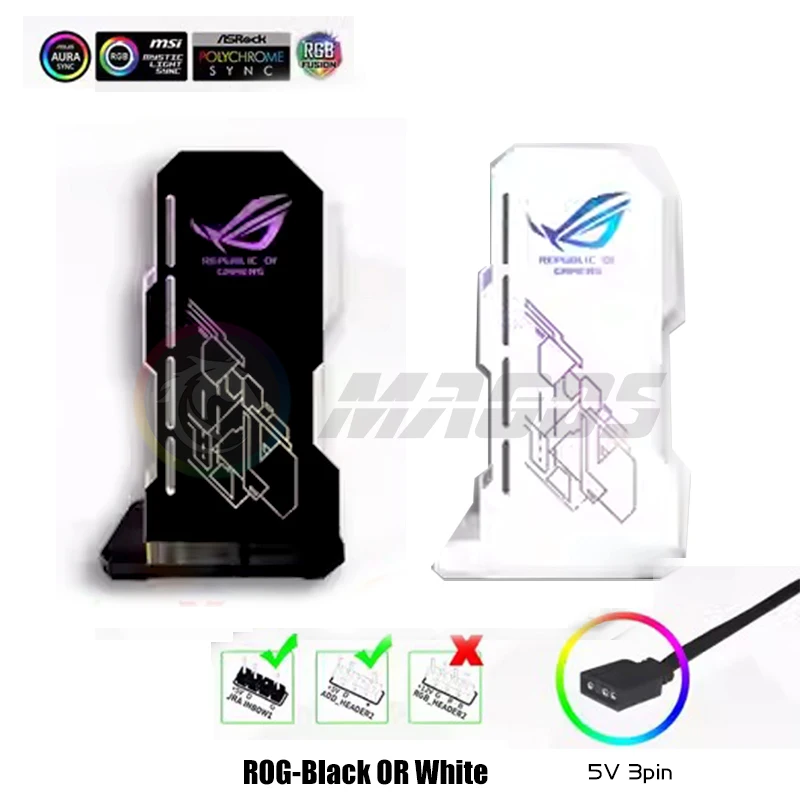 4090 GPU Holder Jack Support 40 Series VGA Bracket RGB Flow MSI AORUS ROG TUF Belief Anime Characters PC Assemble MOD