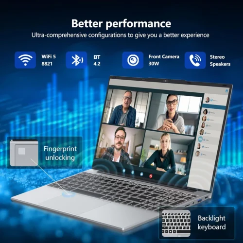 15.6" Gaming Laptop Computer Windows 11 Intel Core i9 10980HK PC Gamer 16GB RAM Fingerprint Unlock Notebook PC Backlight Laptops
