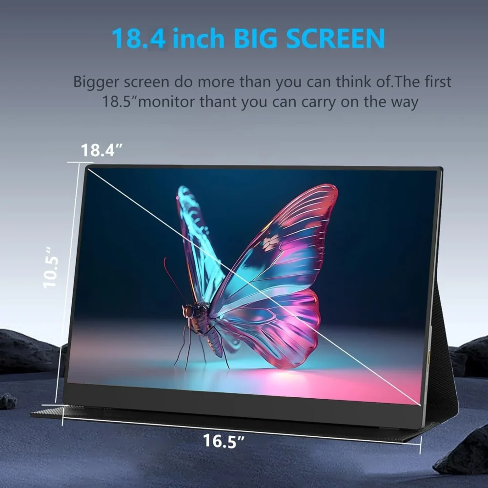 UPERFECT 18 Inch 4K Portable Monitor IPS Display 3840x2160 External Second Gaming Screen For Gaming Laptop PS4 Switch Mini PC