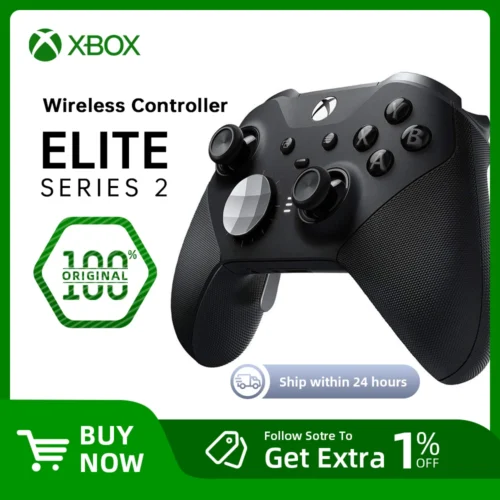 Microsoft Xbox Black Elite Wireless Controller Series 2  for Xbox Series S Xbox Series X XSS XSX 100%  Orginal 