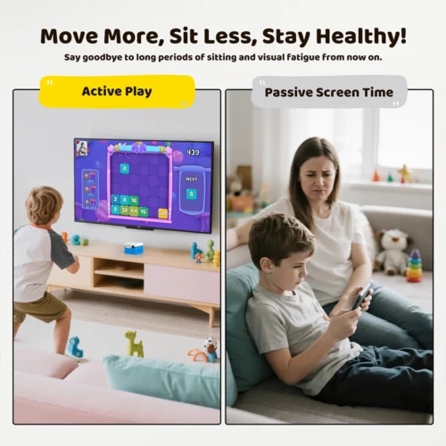 KINHANK MotionX Video Game Console for Kids & Families Ongoing Updates Kids Toy Active Play System Indoor Physical Activity