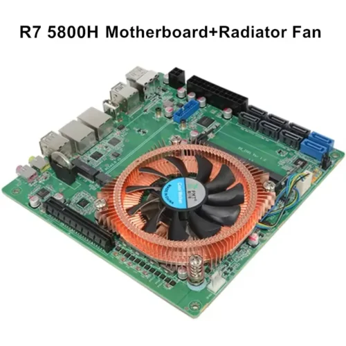 Topton AMD Ryzen 7 5800H 5825U 8-Bay NAS Firewall Motherboard 2*NVMe 8*SATA 2*2.5G LAN 2*DDR4 1*8XPCIE3.0 Gaming ITX Mainboard