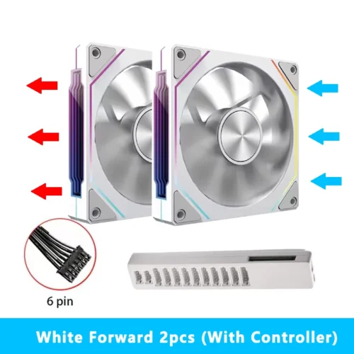 Prism 5 PRO 120mm Fan 6pin RGB Pc Case Ventiladores Computer Chassis Fan Water Cooler PC Gamer Cooling Kit Fan Ventilador