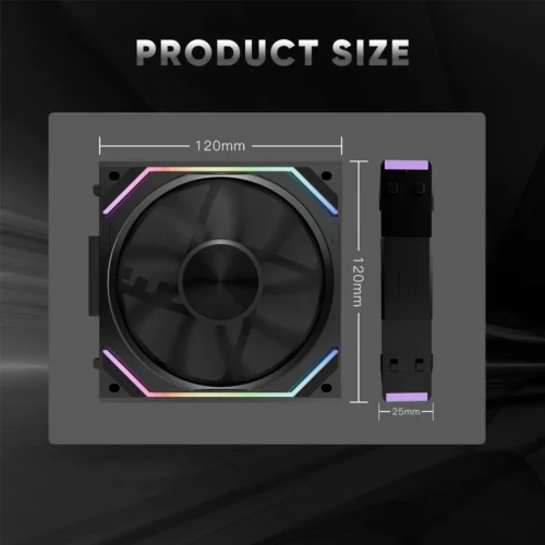 Jungle Leopard Interstellar V2RS 120mm ARGB Modular Wireless Splicing Infinite Mirror Ventilador Fans