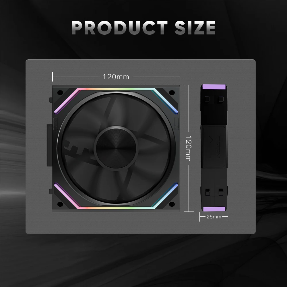 Jungle Leopard Interstellar V2RS 120mm ARGB Modular Wireless Splicing Infinite Mirror Ventilador Fans