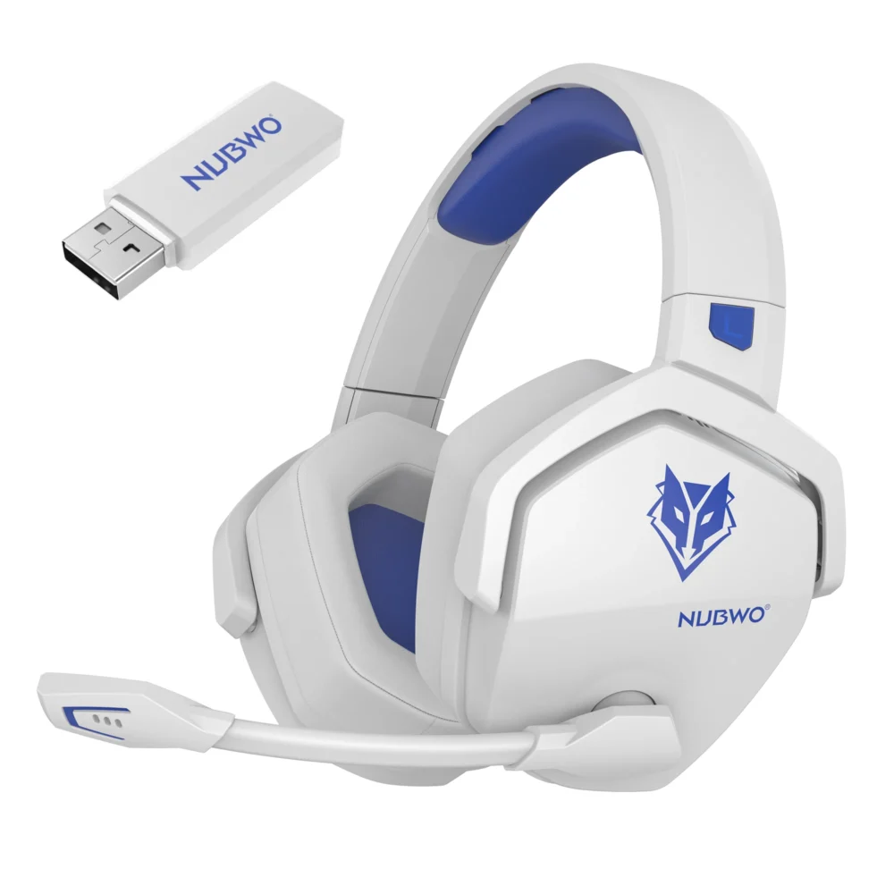 NUBWO G06 2.4G Dual Wireless Gaming Headset 5ms Low Latency 7.1 Surround ENC Mic For PC PS4 PS5 Gaming Bluetooth Headphones