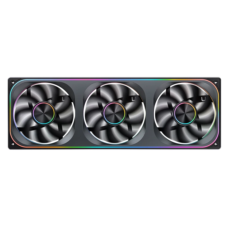 JONSBO ZA-120/240/360 Computer Case Fan 12CM 5V ARGB 120mm Monolithic Structure Water-Cooled Fan  PWM Forward/Reverse Fan Kits