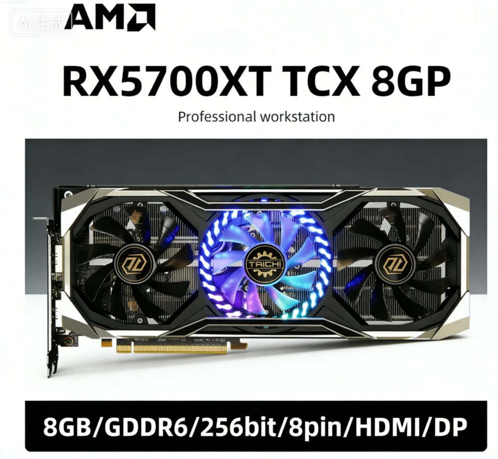 AMD Radeon RX 5700 CLD 8GO & RX 5700 XT TCX 8GP & STRIX RX5700XT O8G GAMING 8GB GDDR6 256-bit graphics card For PCI-E4.0 HDMI DP