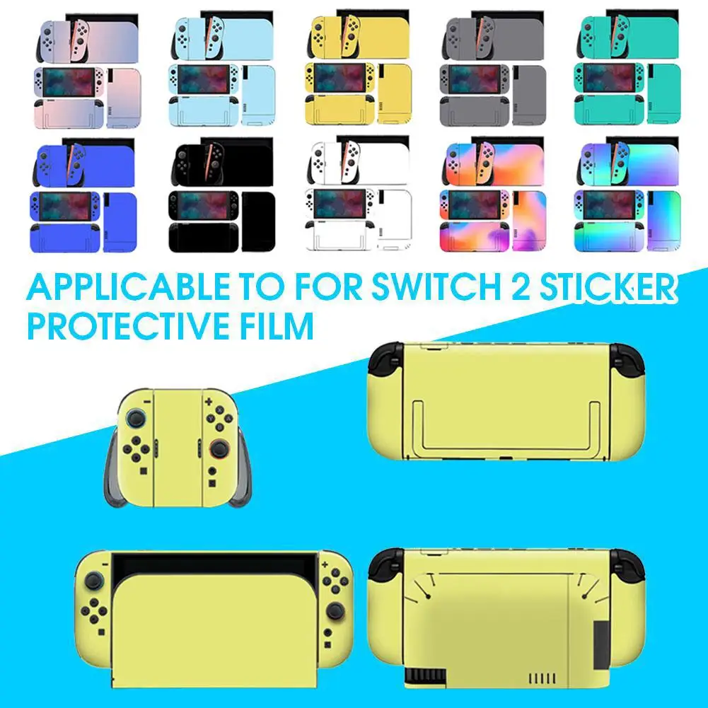 For Switch 2 Body Stickers, Game Console Color Stickers, Full-coverage Sticker Protective Film, Scratch-resistant.