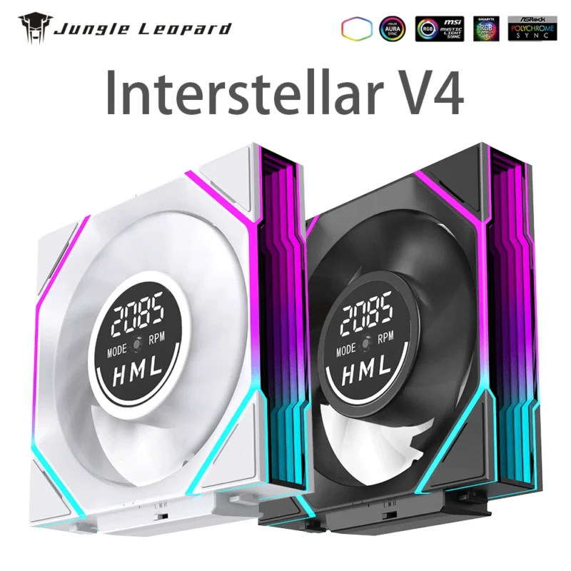 120mm ARGB Fan Daisy Chain 5V3pin ARGB Sync Water-Cooled Fan - Jungle Leopard Interstellar V4 1pc