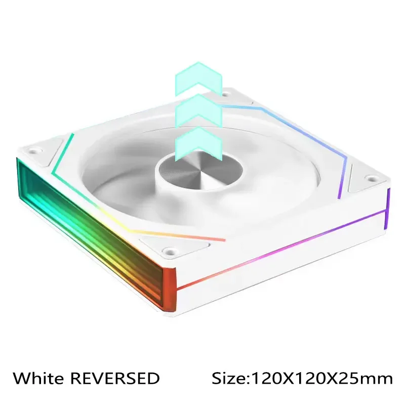 UPSIREN UF-3 Prism 7 PRO Computer Case Cooling Fan,Double-sided full lens,12CM ARGB motherboard synchronization，CD pattern axis