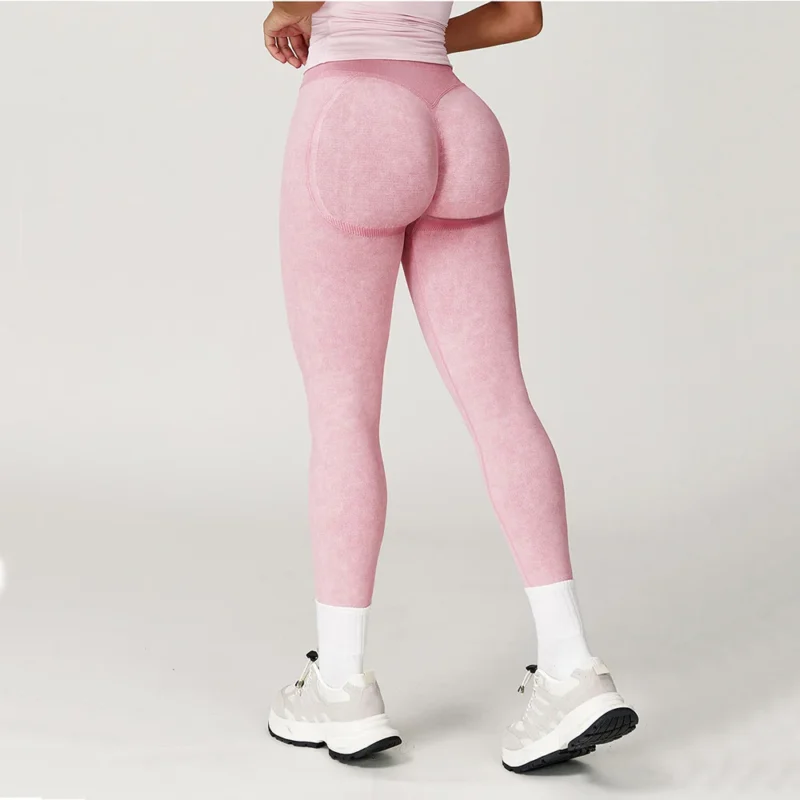Yoga Pants Seamless Fitness Legging Women Sports Yoga Pant High Waist Ribbed Gym Clothes Fitness Workout Wear Scrunch Bum Tights