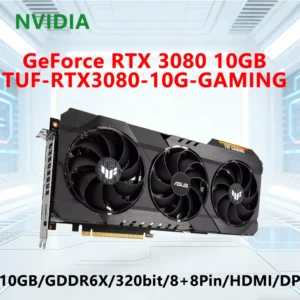 ASUS RTX 3080 10GB placa de vídeo NVIDIA TUF RTX3080 10G GAMING GDDR6X 320bit gpu PCI-E 4.0 8+8pin HDMI DP PSU850W graphics card