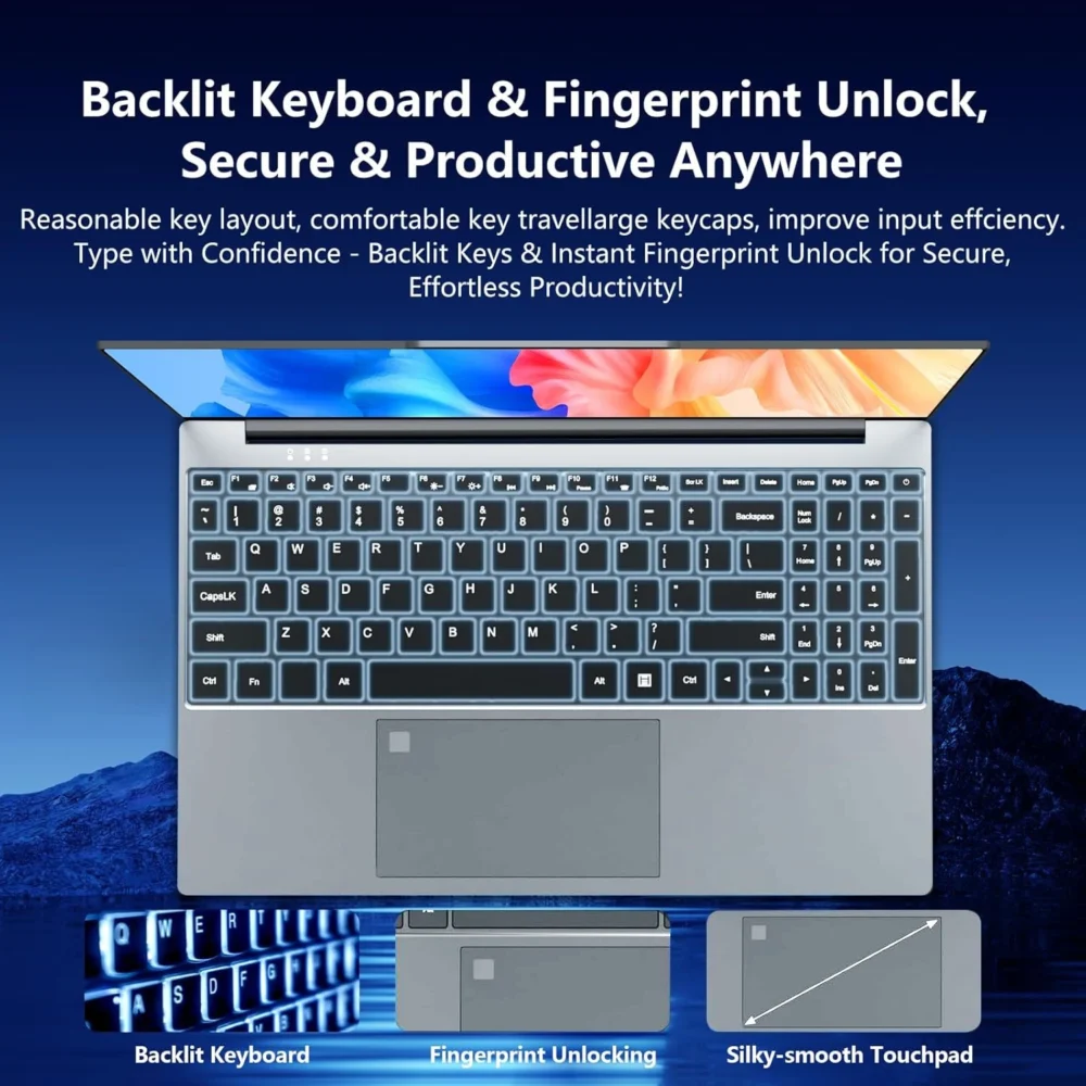 2026 New Intel Core i9 9900 Portable Laptop Computer 16GB DDR4 1TB 2TB SSD Windows 11 Pro Office Gaming PC Notebook Laptops