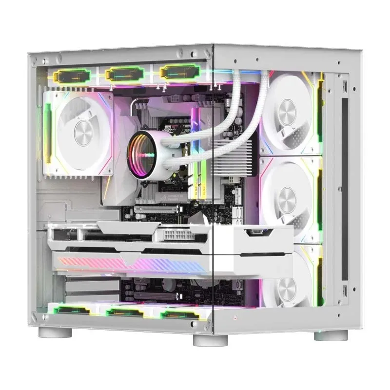 LDPCSJ Prism 5 pro 120mm RGB Fan ARGB PC Case Ventiladores 4PIN PWM 5V-3PIN CPU Water Cooler Gaming PC Cooling Kit RGB Fans