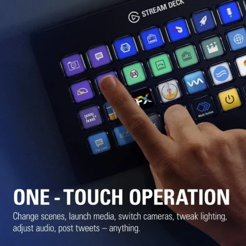 Stream Deck XL – Advanced Studio Controller, 32 macro keys, trigger actions in apps and software like OBS, Twitch, YouTube
