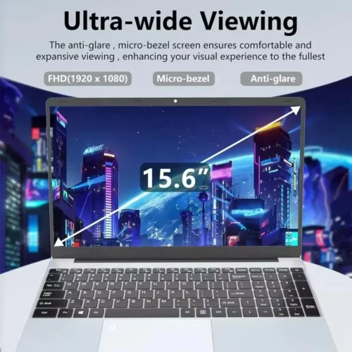 2026 Brand New Intel i9-9900 15.6 Inch Backlit Fingerprint Unlock Laptop Windows 11 Office Study NoteBook Gaming Computer PC