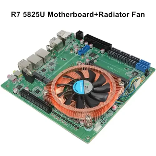 Topton AMD Ryzen 7 5800H 5825U 8-Bay NAS Firewall Motherboard 2*NVMe 8*SATA 2*2.5G LAN 2*DDR4 1*8XPCIE3.0 Gaming ITX Mainboard