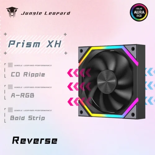 120mm ARGB Fan Infinity Mirror Design 5V 3PIN Aura Sync 4PIN PWM 800-2000RPM Cooler Fan Jungle Leopard Galaxy Prism XH