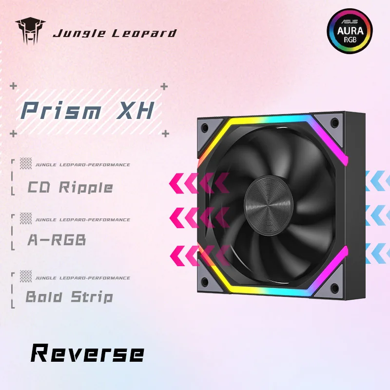120mm ARGB Fan Infinity Mirror Design 5V 3PIN Aura Sync 4PIN PWM 800-2000RPM Cooler Fan Jungle Leopard Galaxy Prism XH