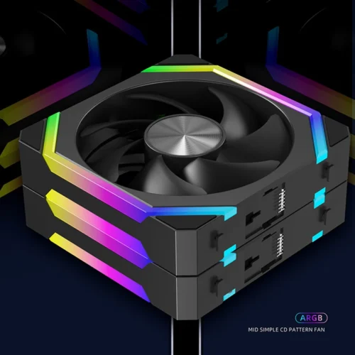 RGEEK  ARGB Cooling Fan 360mm 240mm Modular Stackable Splicing PWM Silent 120mm RGB Fans For Gaming PC Case Water Cooler