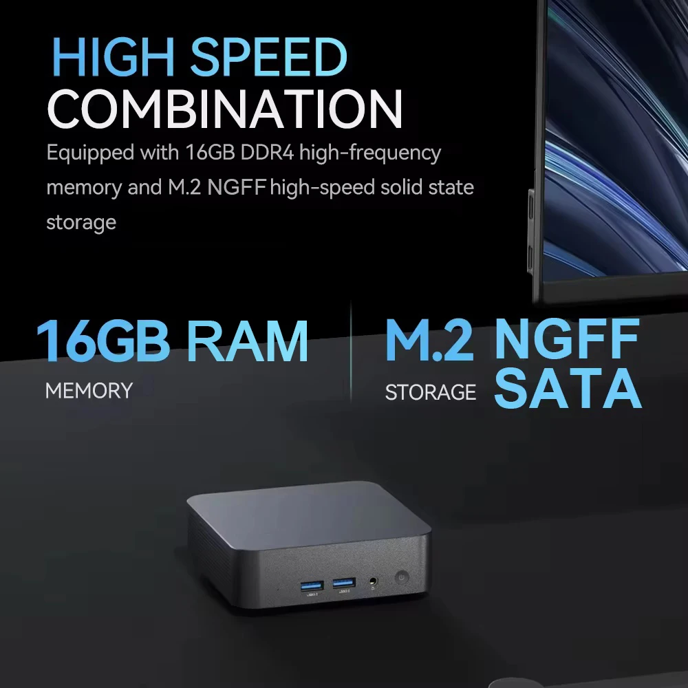 Windows 11 Pro Intel Core i9-8950HK Portable i9 Computer 16GB 1/2TB Gaming bag Computer Dual-Band WiFi6 Core Mini Desktop PC