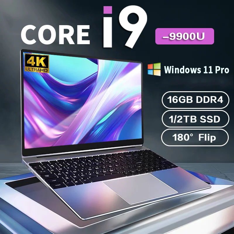 NEW Core i9-10980HK laptop 16GB RAM 1/2TB SSD Portable laptops  14.1-inch  Windows 11 Por  Notebook computer  Office Gaming