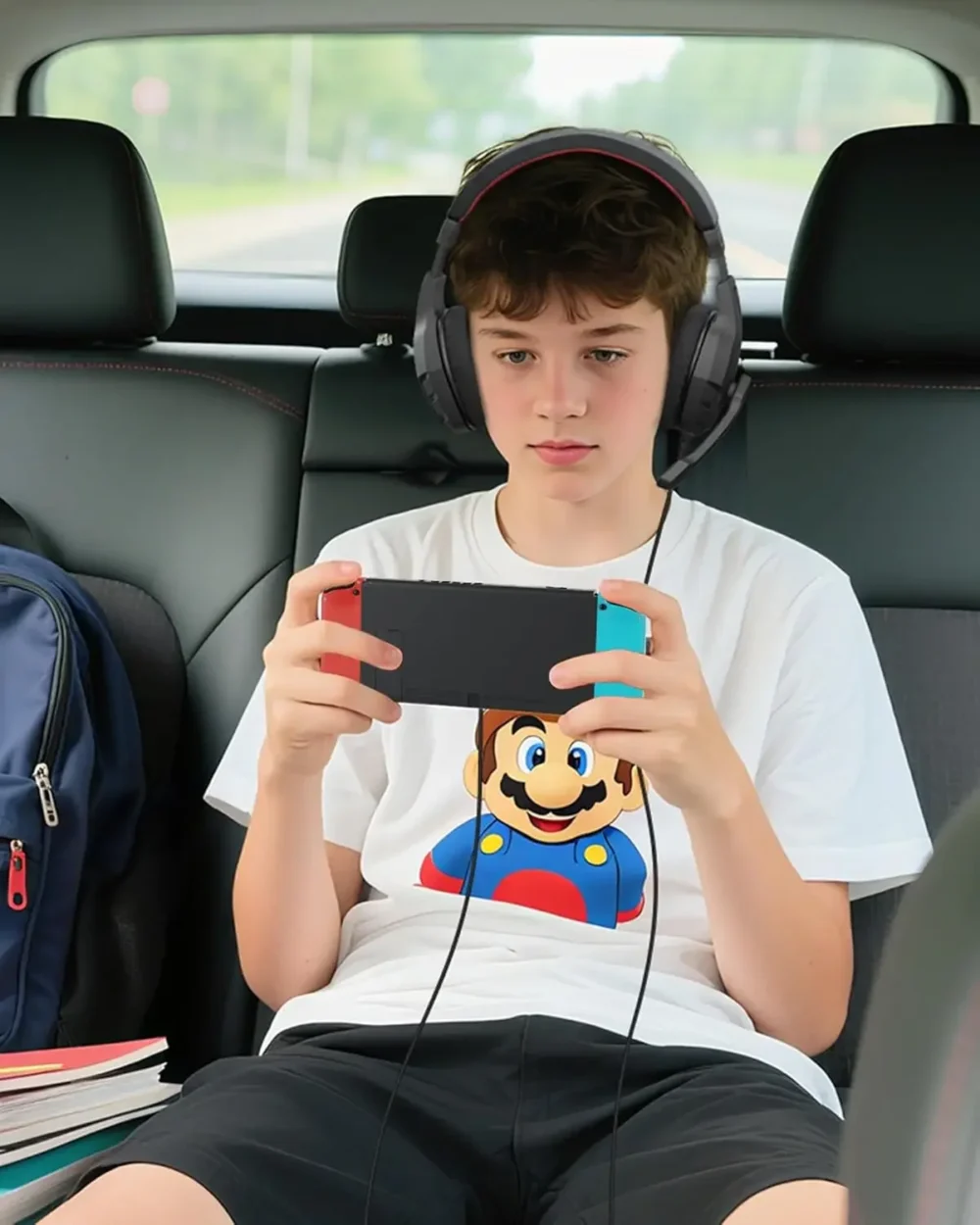 NUBWO U3 Gaming Headset with Mic Safe Volume Limited Kids Headphones for Switch 3.5mm Jack for NS,PS4,PS5,Xbox,Tablet,iPad