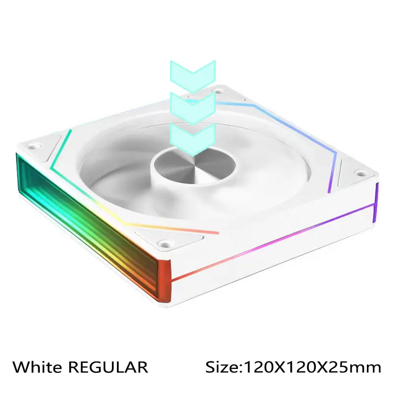 UPSIREN UF-3 Prism 7PRO Computer Case Cooling Fan,Double-sided full lens,12CM ARGB motherboard synchronization，CD pattern axis