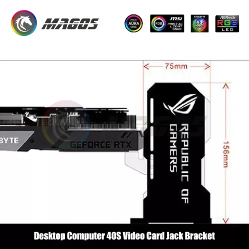 4090 GPU Holder Jack Support 40 Series VGA Bracket RGB Flow MSI AORUS ROG TUF Belief Anime Characters PC Assemble MOD