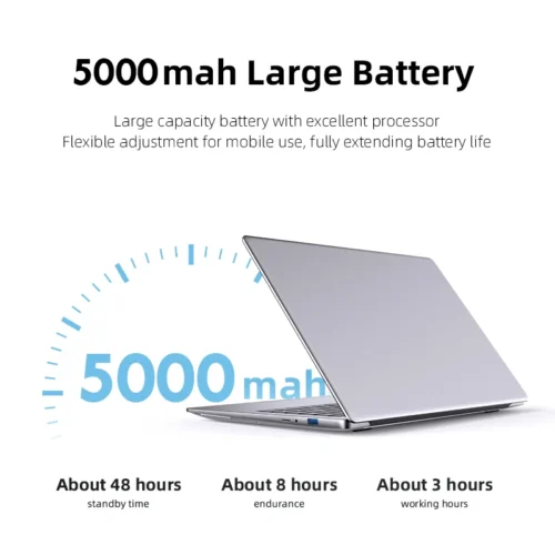 14.1" Ultra Slim Windows 11 Pro Laptop Computer intel Atom A3950 12GB RAM 1TB 2TB SSD Notebook PC 1080P HD Office Study Laptops