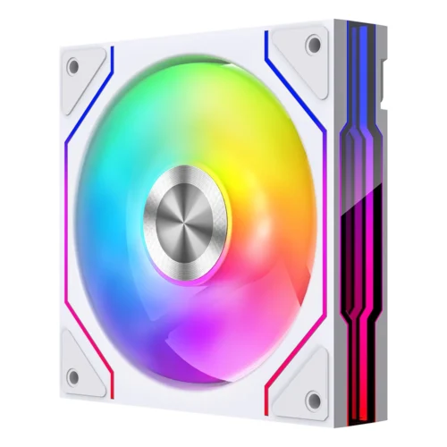 Jungle Leopard Star Trail 120mm ARGB CPU Fan - Infinity Mirror, 5V 3Pin Addressable RGB Cooling for Gaming PC