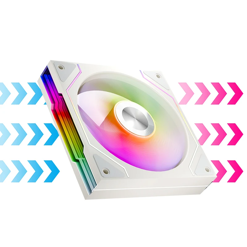 Jungle Leopard Star Trail 120mm ARGB CPU Fan - Infinity Mirror, 5V 3Pin Addressable RGB Cooling for Gaming PC