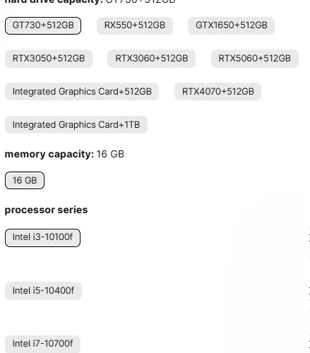 High Quality Oem Pc De Jeu Core I3 I5 I7 Computadoras Gamer All in One Gaming Pc Ordinateur Computers Laptops Desktop Computer