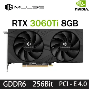 MLLSE RTX 3060Ti 8GB Graphics Card GDDR6 256Bit PCI Express 4.0 ×16 8Pin NVIDIA GPU Rtx 3060Ti Gaming Video Card Placa De Video