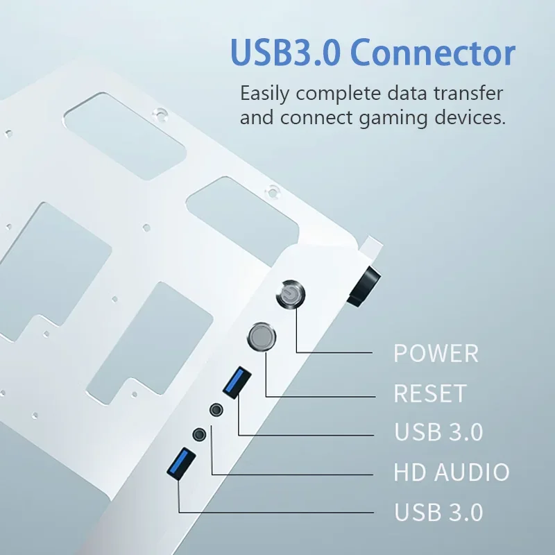 Open style PC case Diy Gaming pc Case for ATX M-ATX ITX water cooling computer case aluminum frame with 360mm radiator space