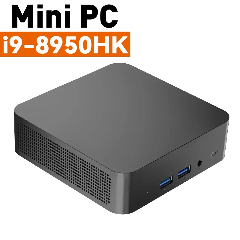 NEW Mini PC Intel Core i9 8950HK 16GB RAM 1/2TB SSD Bluetooth 5.2 WiFi6 1000M Ethernet Windows 11 Gaming Office PC